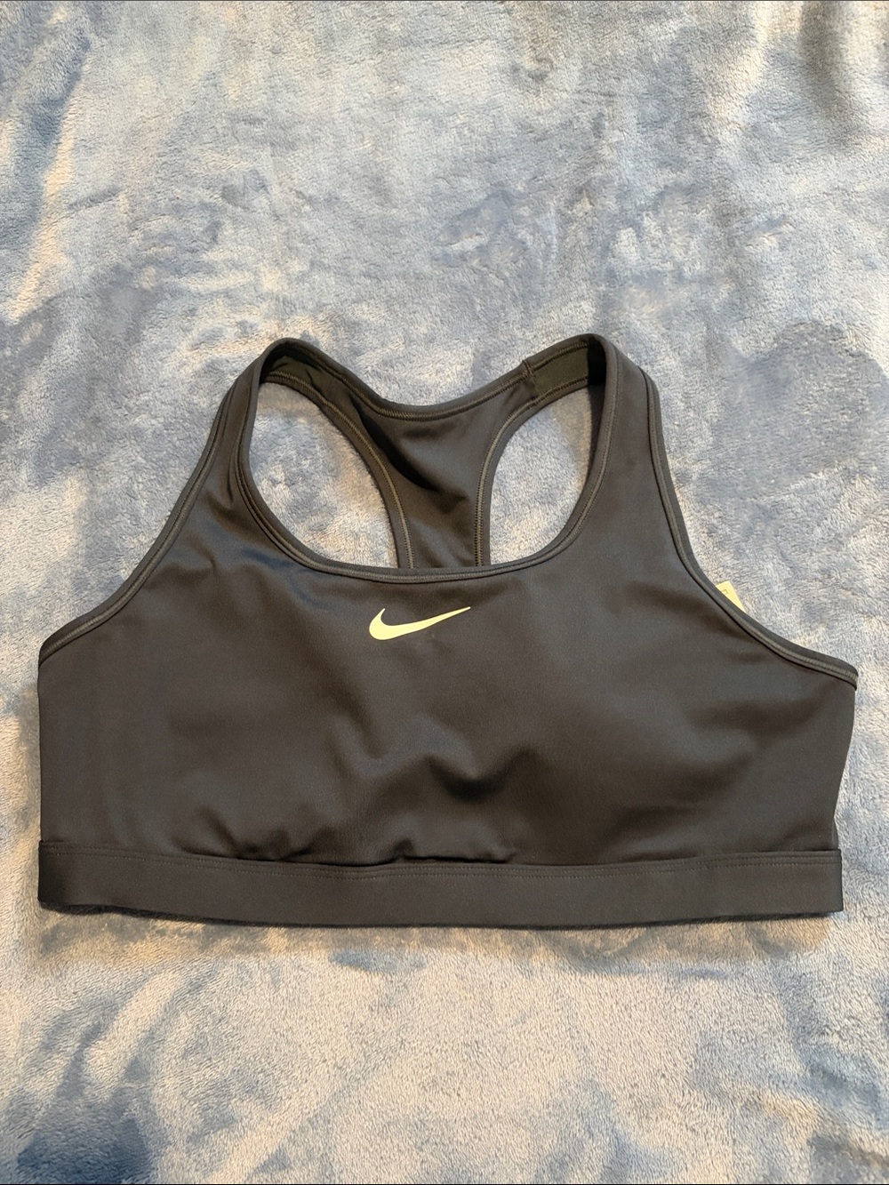 Nike Navy Blue Racerback Sports Bra with Swoosh
